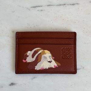 (SOLD) Card Holder LOEWE x Howl's Moving Castle Heen leather card holder rare